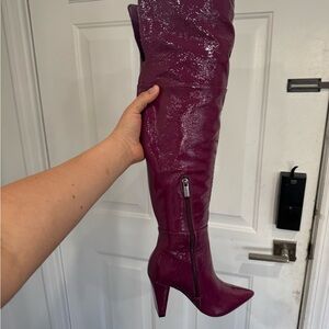 Women's Purple Over-the-Knee Boots